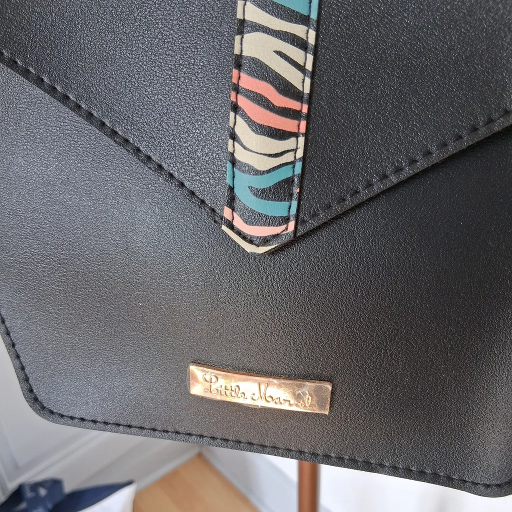 Lote de 2 bolsos Little Marcel - Bolso de viaje y Bolso bandolera negro – photo 3